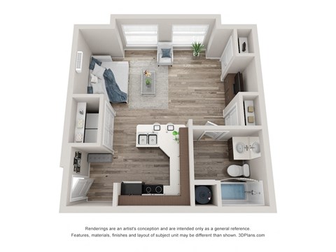 Wingate Studio Floor Plan